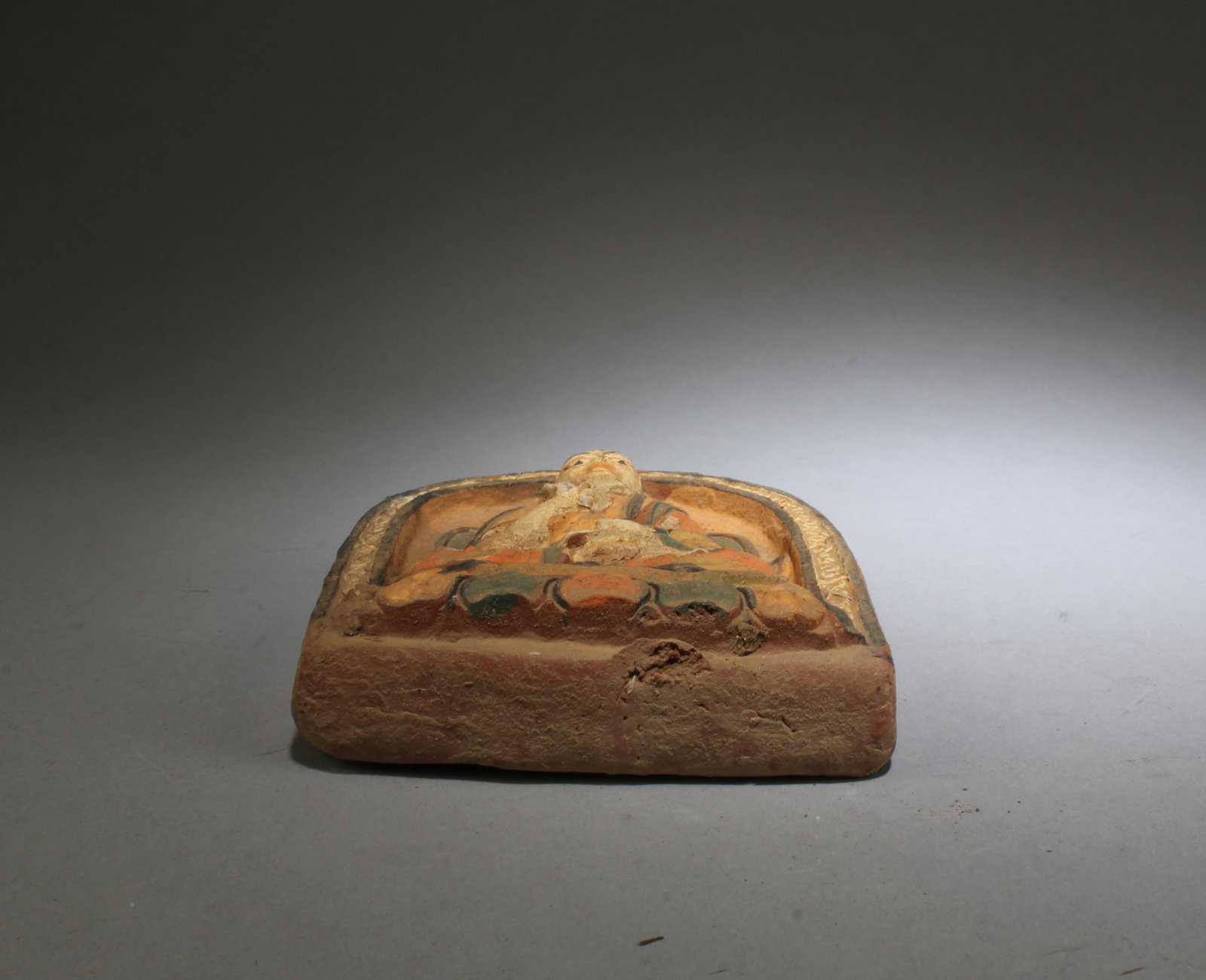 A Clay Buddha Statue - 4