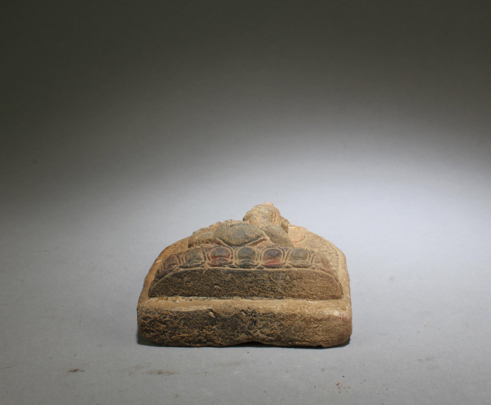 A Clay Buddha Statue - 3