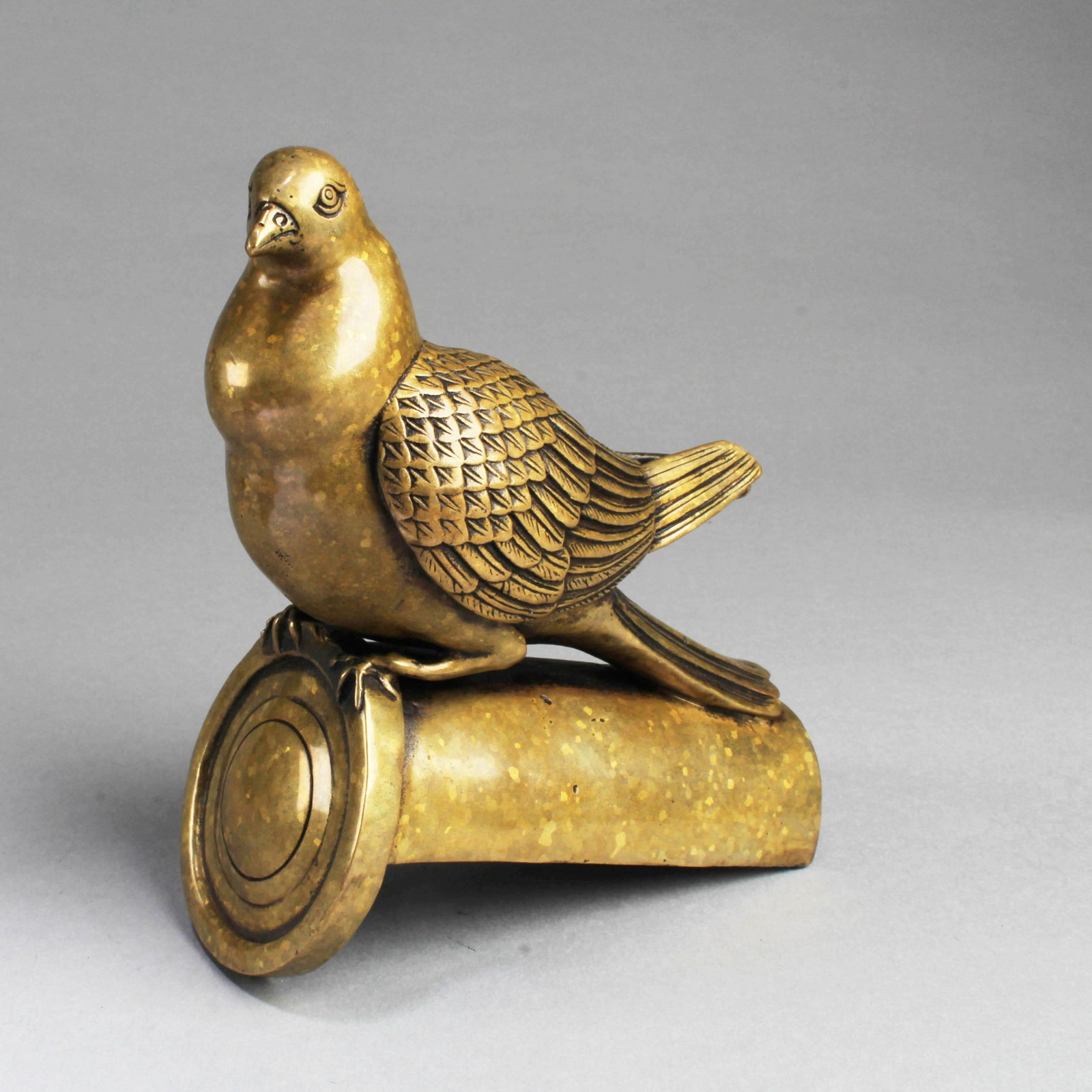 A Bronze Decorative Ornament: A Bronze Decorative Ornament. Length: 5.75