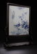 Chinese Blue & White Porcelain Table Screen