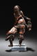 Chinese Antique Qi Wood Carved Figure on Stand