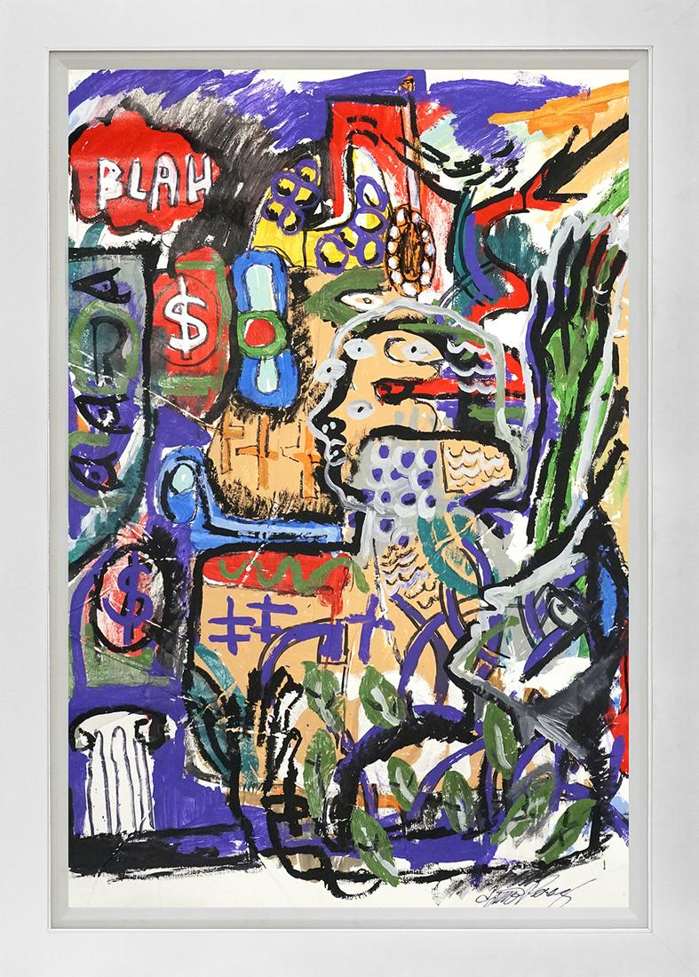 Original by Gino Perez: Original by Gino Perez Hand signed by the artist. One of a kind original Approx 24x40 inches Custom framed. Includes certificate