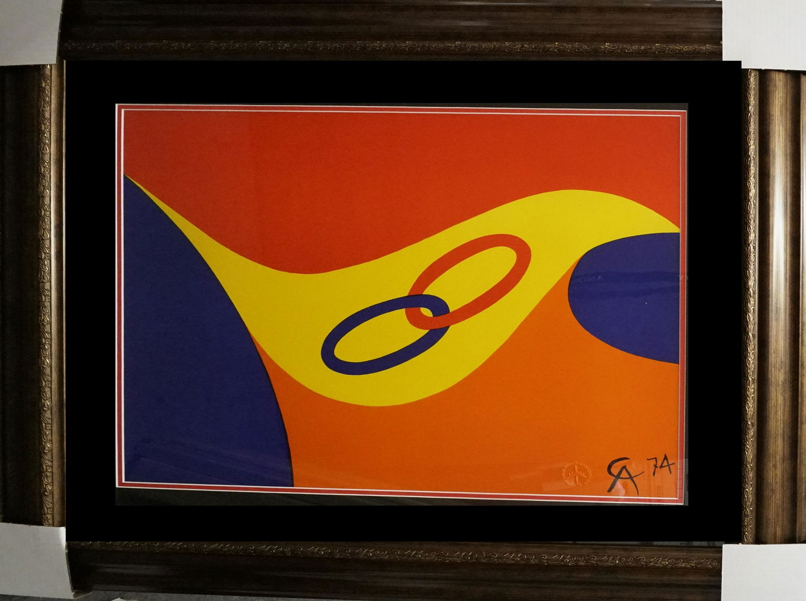 Alexander Calder Original Lithograph Friendship Rings (1 of 1)