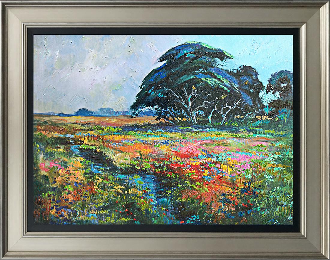 Limited Edition Hand embellished canvas Michael: Hand signed by Michael Schofield Hand embellished on canvas Hand signed by the artist. Limited Edition of 25. Includes Certificate of Authenticity. Approx. 26x36 inches Custom Framed.