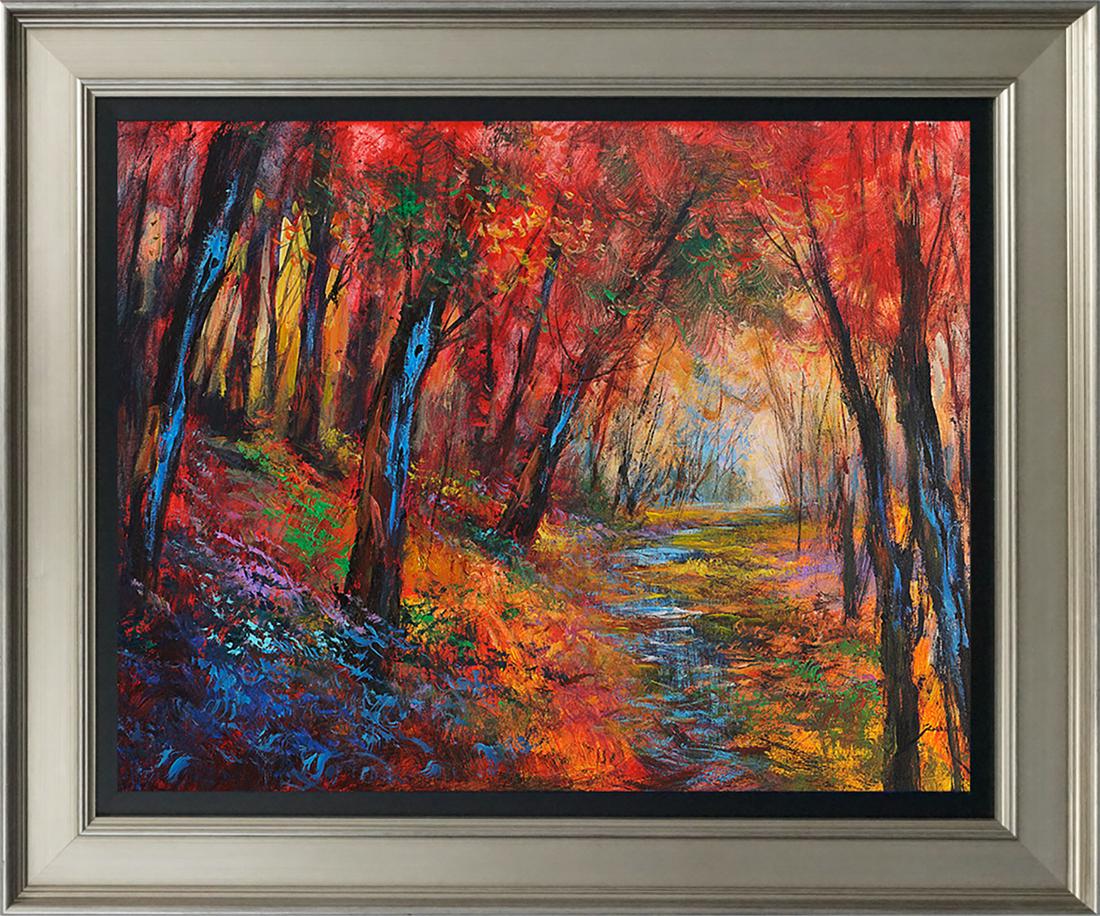 Limited Edition Hand embellished canvas Michael: Hand signed by Michael Schofield Hand embellished on canvas Hand signed by the artist. Limited Edition of 25. Includes Certificate of Authenticity. Approx. 26x36 inches Custom Framed.