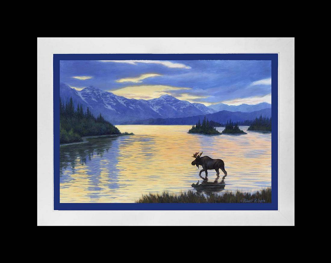 Original oil on canvas by Robert Copple: Original on canvas by Robert Copple Approx image size 30x36 inches. One of a kind original. Hand signed by the artist. Includes certificate of authenticity.