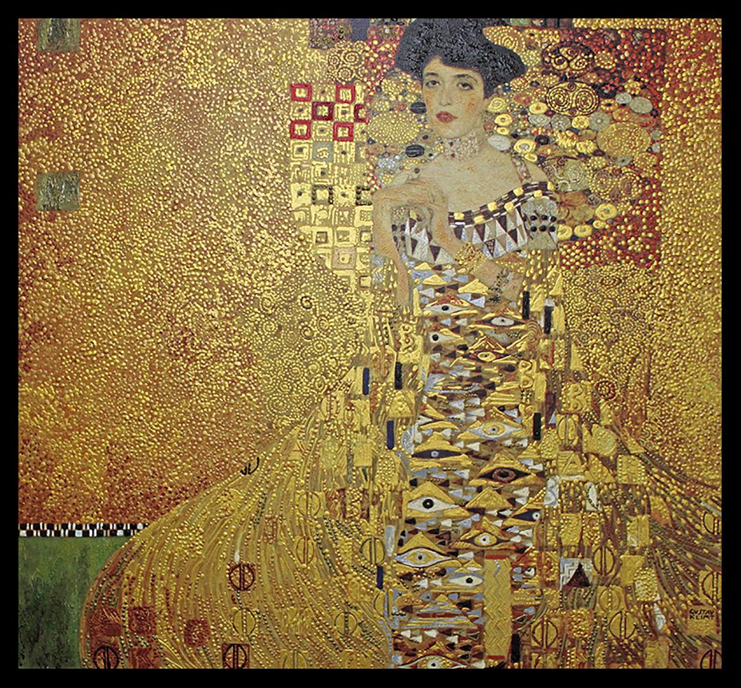 Klimt 32 x 32 image Limited Edition after Gustav: After Gustav Klimt canvas. The signature is in the plate. Approx size is 32 x 32 image. Custom framed. Includes certificate of authenticity.