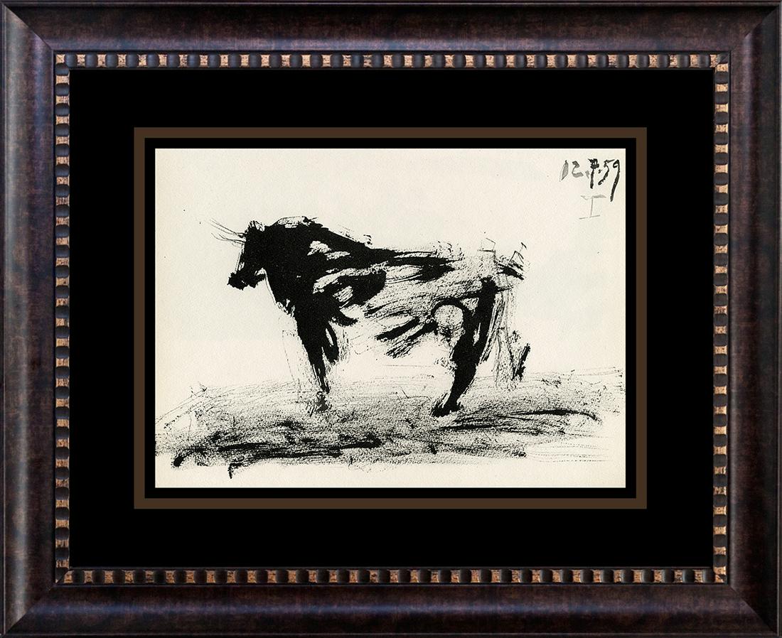 Pablo Picasso Bullfight Lithograph from 1960  Toros y (1 of 1)