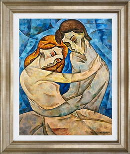Zinovy Shersher Mixed Media original on canvas: Mixed media on canvas by Zinovy Shersher. Hand signed by the artist. Approx 30x24 inches Custom framed and includes certificate.