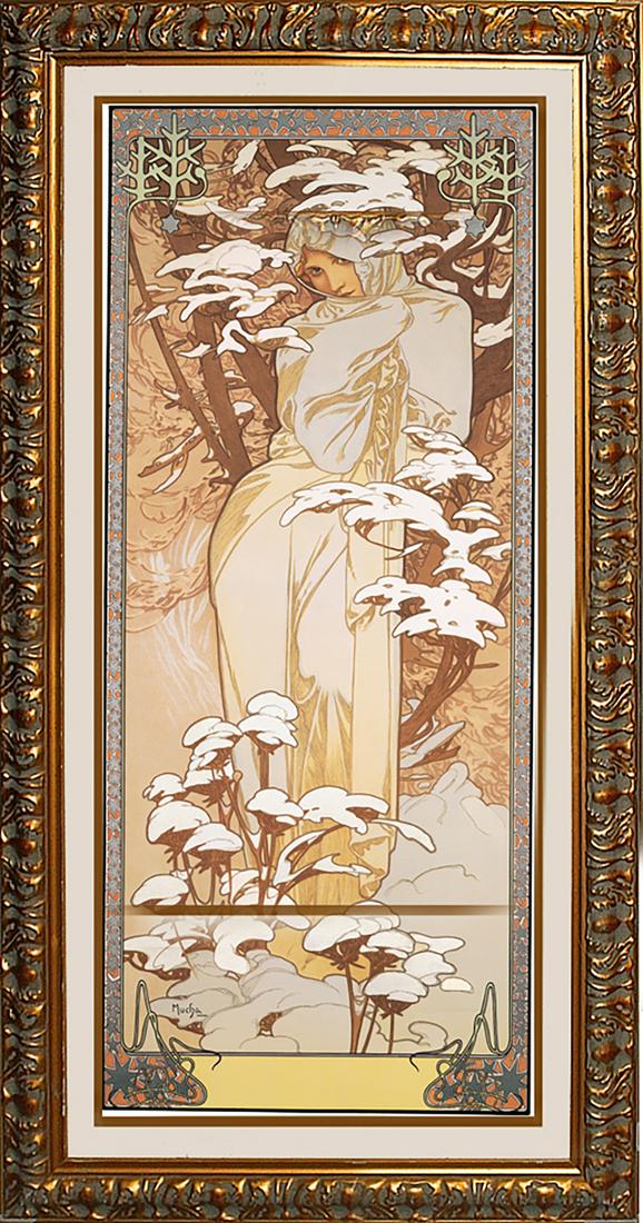 Winter After Alphonse Mucha (1 of 1)