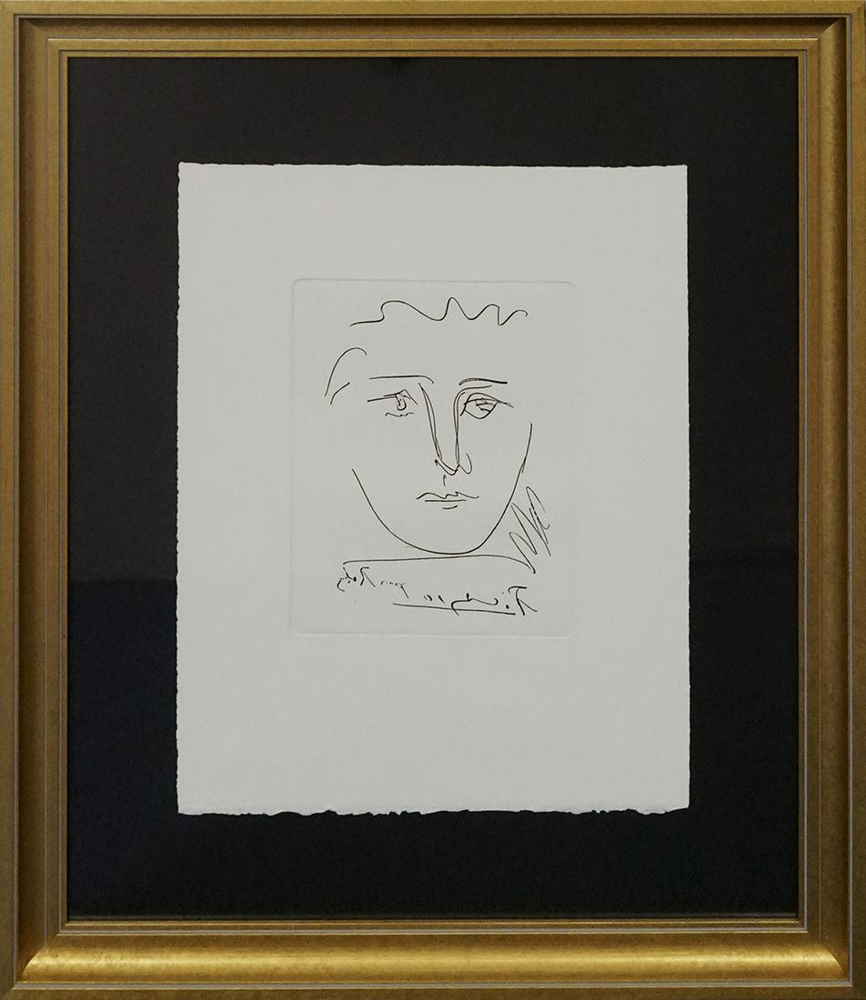 Pablo Picasso Etching embossed Pour Roby (1 of 1)