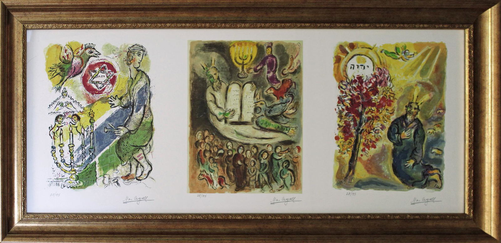 Marc Chagall Exodus Triptych Lithograph (1 of 1)