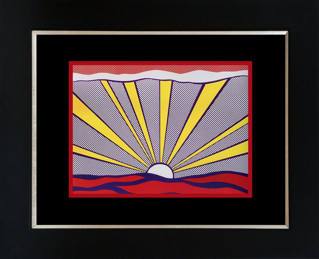 Roy Lichtenstein Lithograph from 1982: Roy Lichtenstein Lithograph from 1982. Approx 24x20 inches. Professionally framed. Includes certificate.