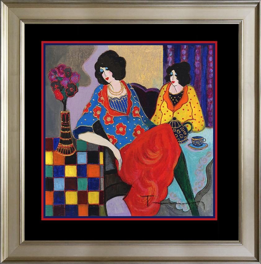 Itzchak Tarkay original acrylic on wood: Original acrylic by Tarkay Hand signed by the artist One of a kind original Approx 24x20 inches Custom framed and includes certificate image size approx 15x10.