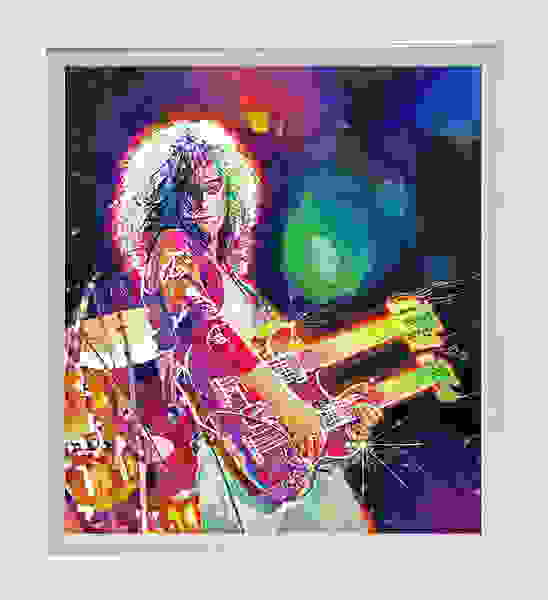 Rain Song Jimmy page Mixed Media Original David Lloyd First Image