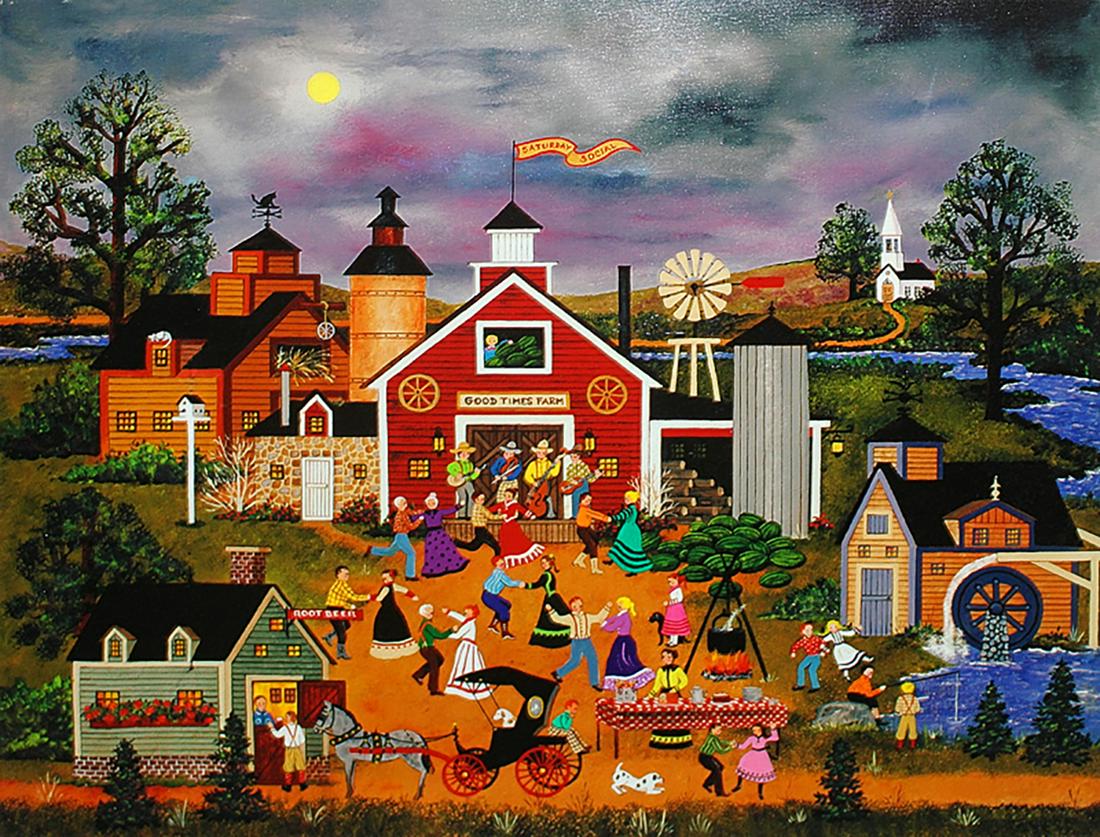 Jane Wooster Scott Limited Edition Ink on canvas (1 of 1)