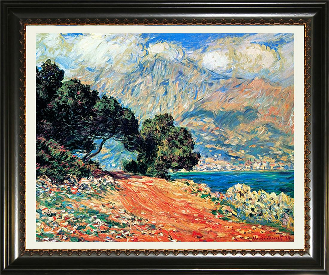 Cap Martin after Claude Monet Limited Edition on paper: After Claude Monet- Limited Edition on paper Cap Martin 28 x 38 The signature is in the plate. Includes certificate of authenticity.