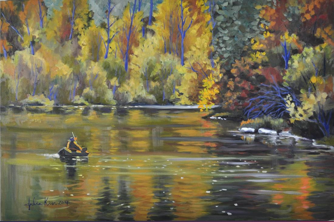 Julia Kim original oil on canvas: Julia Kim Original oil on canvas. Approx 20x28 inches. One of a kind original. Hand signed by the artist. Includes certificate.