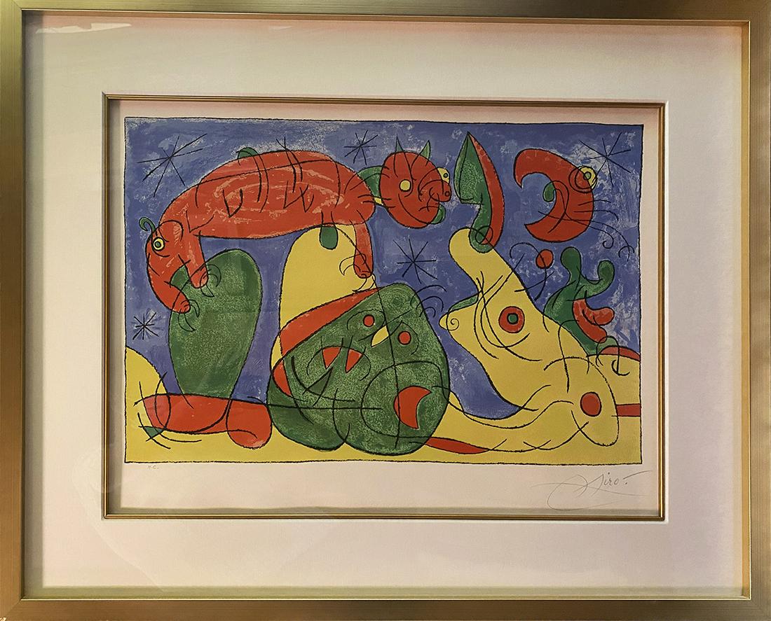 Joan Miro Original Lithograph  HC Hand signed  Limited (1 of 1)