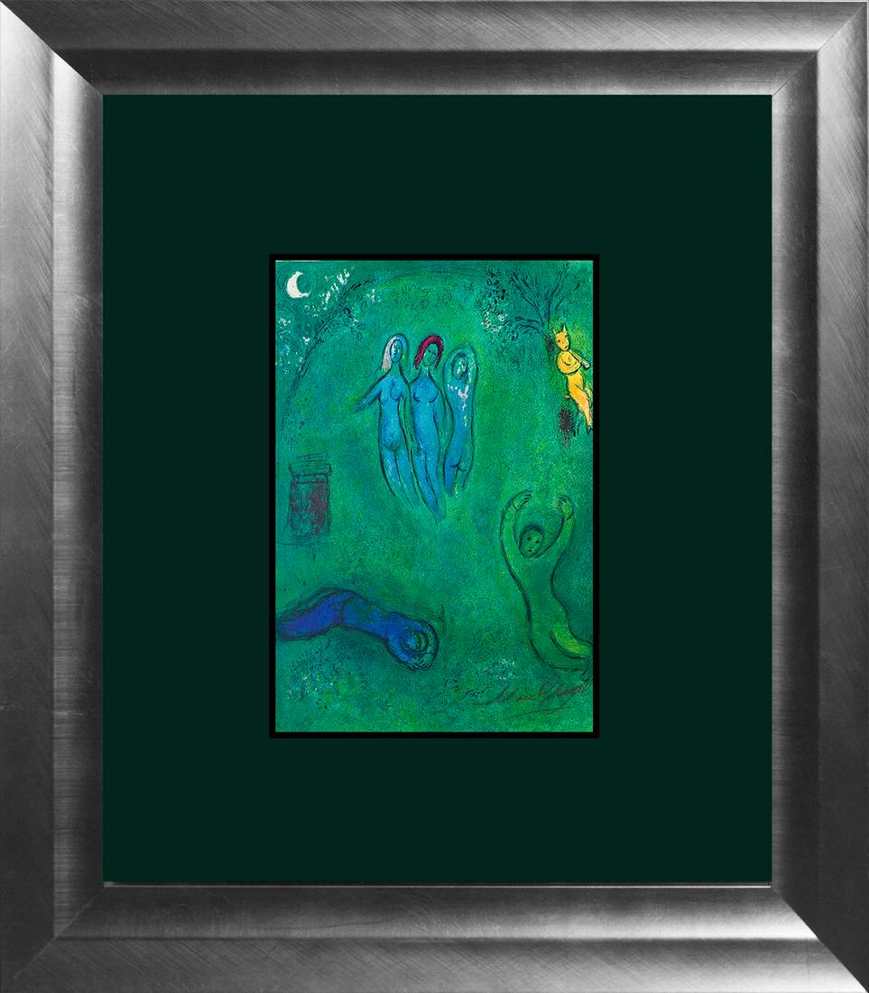 Marc Chagall Hand Signed Lithograph Three Nymphs (1 of 1)
