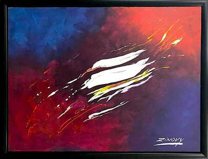 Original on canvas by Zinovy Shersher: Original on canvas by Zinovy Shersher 40x30 inches Hand signed by the artist. Includes certificate. Custom framed One of a kind original