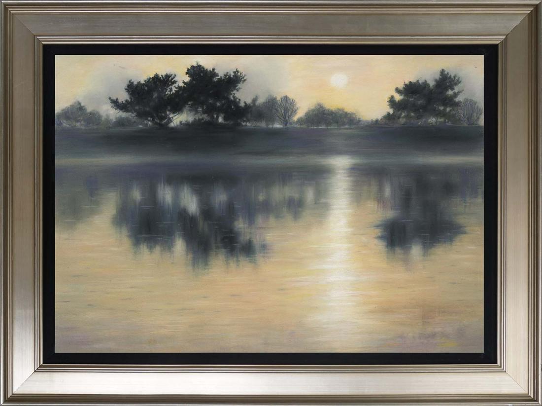 Mystic river Morgan Kari Hand embellished  on canvas (1 of 1)