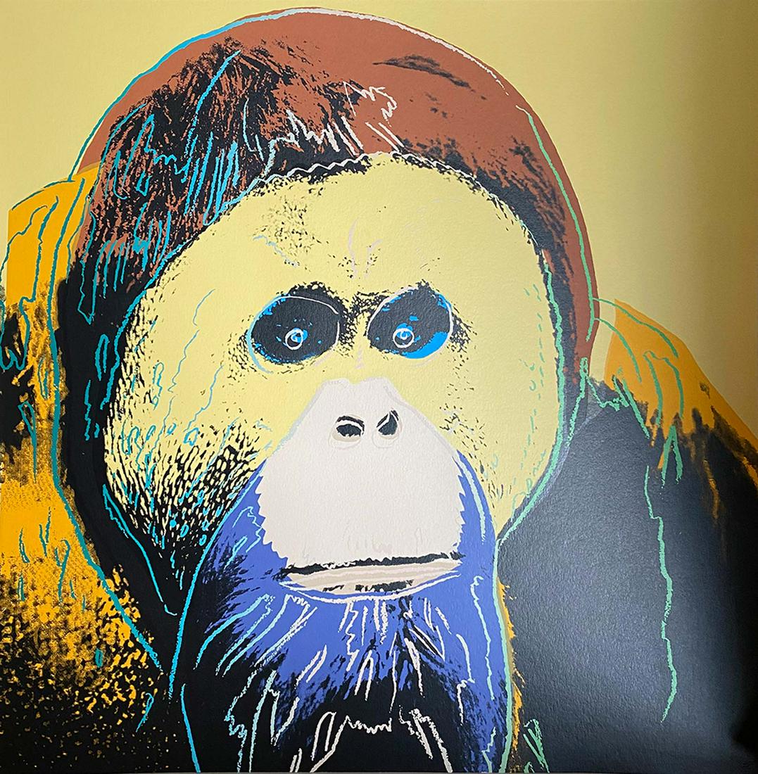 Andy Warhol  Orangutan  Original Serigraph Silkscreen Trial Proof 1983 The Endangered Species (1 of 1)