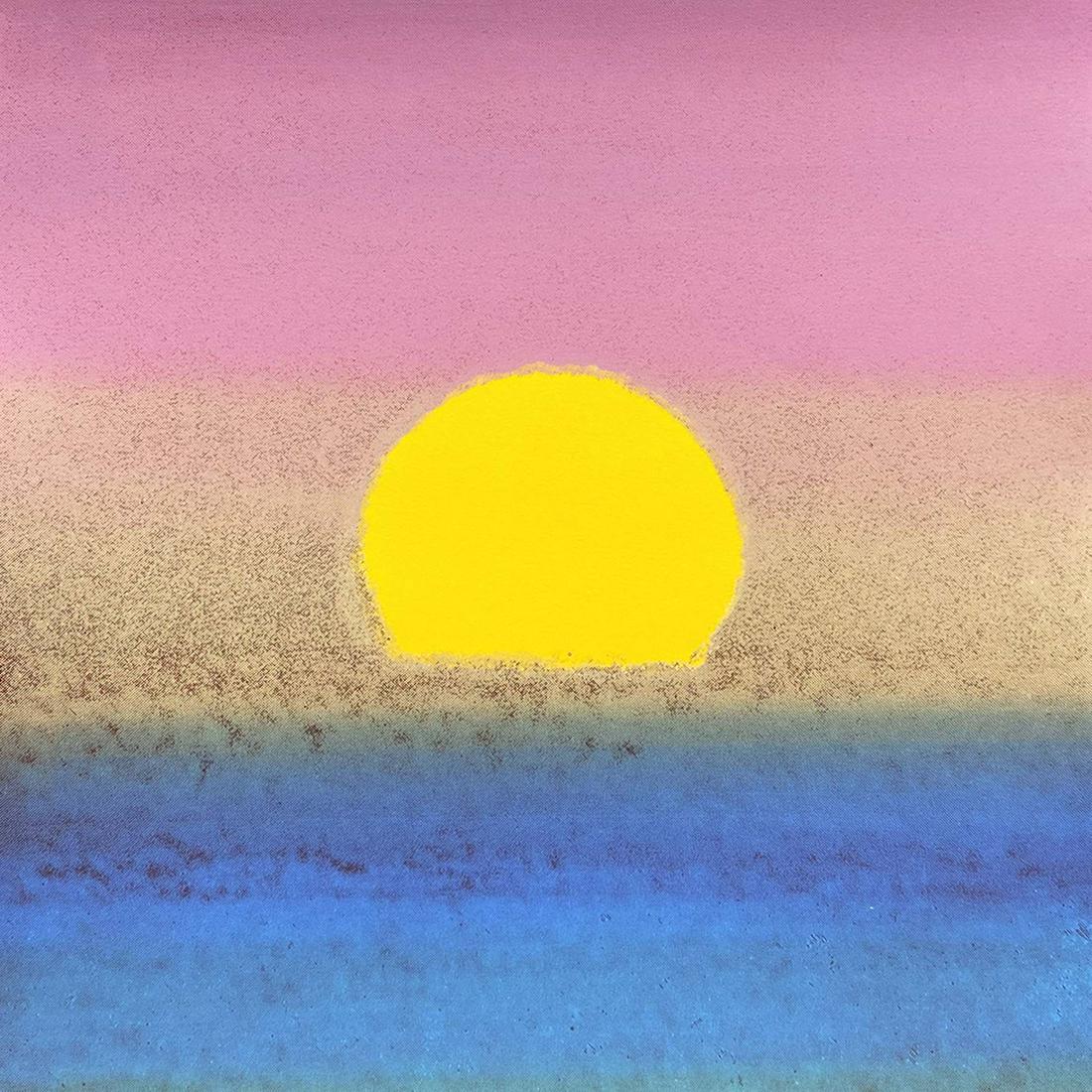 Sunset Unique original serigraph Andy Warhol  from 1972  Unique Edition Original  Silkscreen in (1 of 1)