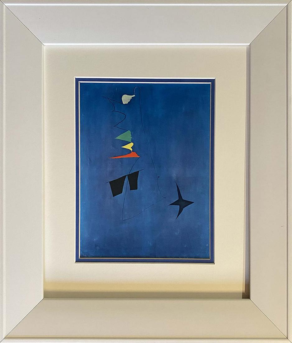 Joan Miro Lithograph from 1970: Joan Miro Lithograph Approx 24x20 inches Custom framed and includes certificate
