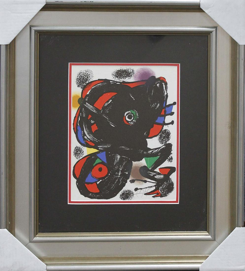 Joan Miro Hand Signed Lithograph 1975 (1 of 1)
