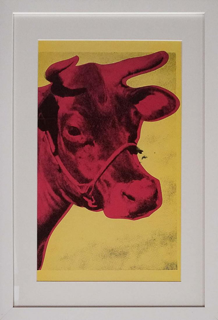 Andy Warhol Color Plate Lithograph 1976: Andy Warhol color Plate lithograph Approx 24x20 inches and includes certificate Custom framed.