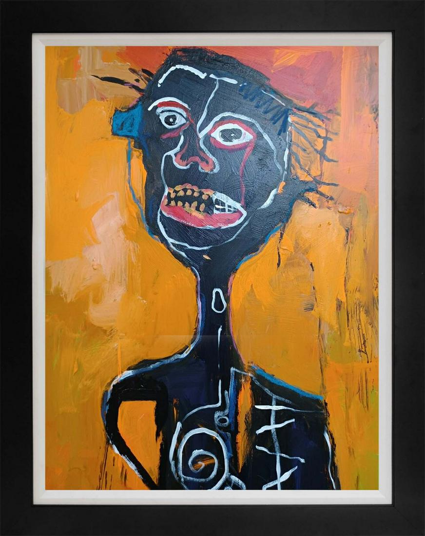 Original on canvas attributed to  Jean- Michel Basquiat (1 of 1)