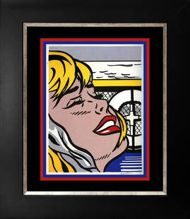 Roy Lichtenstein Lithograph from 1982: Roy Lichtenstein Lithograph from 1982. Approx 24x20 inches. Professionally framed. Includes certificate.