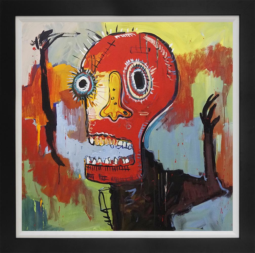 Original on canvas attributed to  Jean -Michel Basquiat (1 of 1)