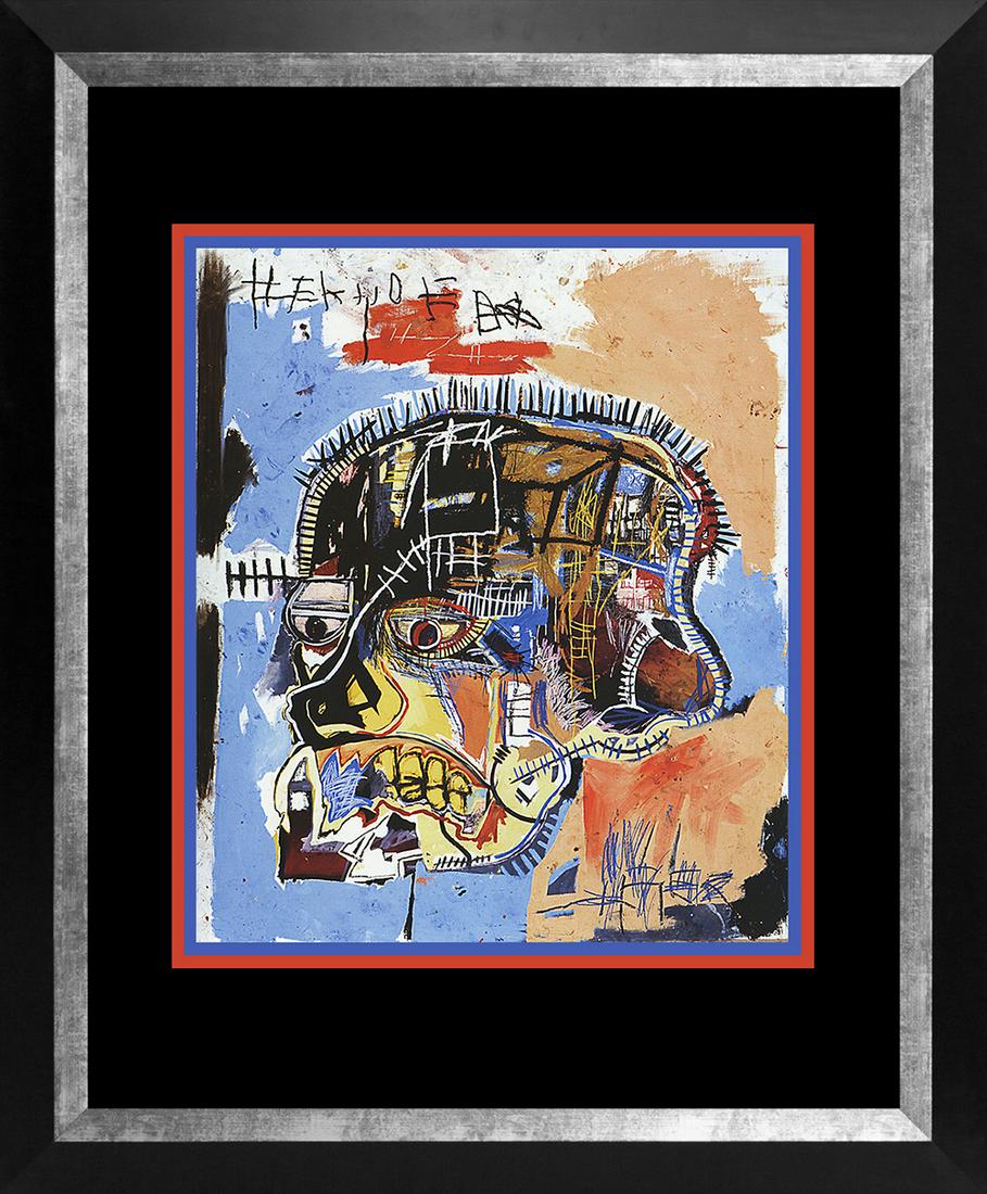 Jean- Michel Basquiat Lithograph from 1981: Jean Michel Basquiat Lithograph from 1981. Custom framed. Approx 22x24 inches. Includes certificate of authenticity. Jean-Michel Basquiat was born in 1960 and died in 1988 and was an American artist, 