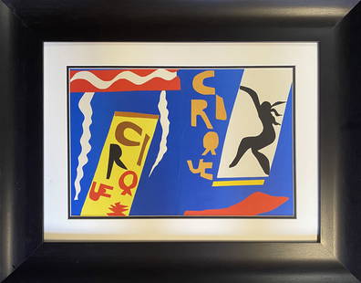 Henri Matisse Lithograph: Henri Matisse Lithograph from 1960 Approx 26x22 inches Custom framed and includes certificate