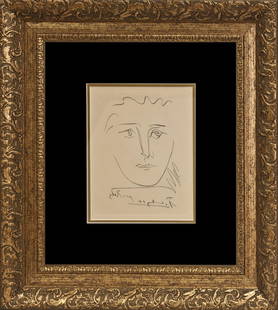 Pablo Picasso Pour Roby Etching: Pablo Picasso Pour Roby Etching. Approx 26x22 inches. Custom framed. Includes certificate of authenticity. Auguste Blaizot et Fils, Paris.