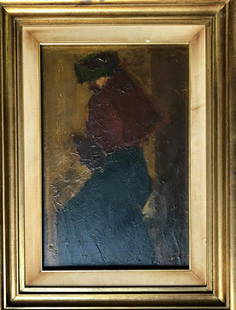 Walter Richard Sickert  Original Oil   on wood: Walter Richard Sickert Original Oil Artist: Walter Richard Sickert (1860-1942) Oil on wood. 42x28 cm Title: Woman figureMeasure: 42 x 28 cmBiography:Walter Richard Sickert.Born: May 31, 1860, Munich,