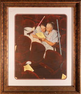 Norman Rockwell Limited Edition Lithograph 2: Norman Rockwell Limited Edition Lithograph by the artist Professionally framed Approx 38x26 inches