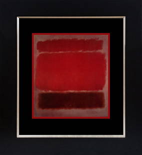 Mark Rothko Color Plate Lithograph: Mark Rothko Lithograph from 1968. Approx 20x24 inches. Includes certificate. Custom framed.