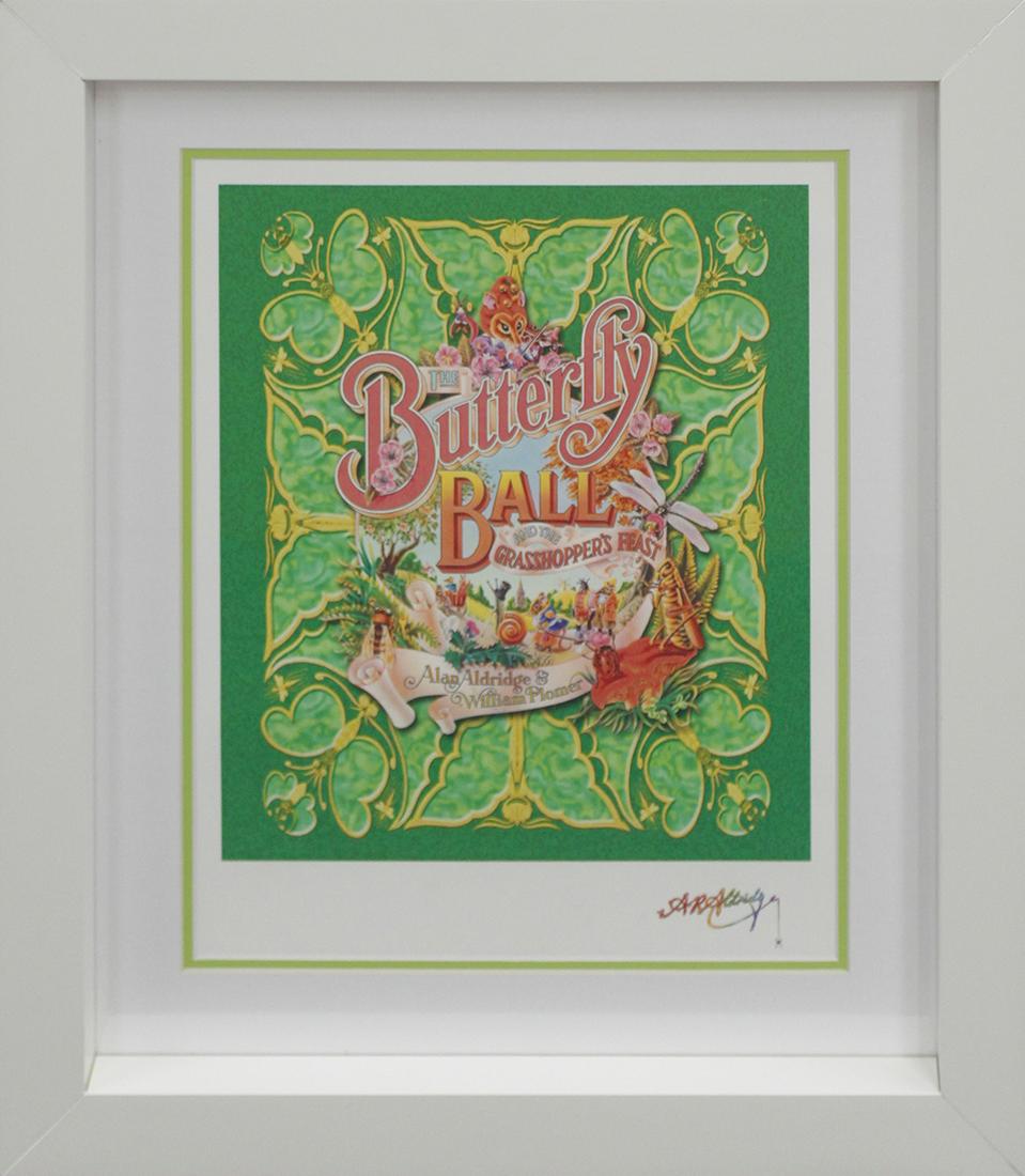 Original proof by Alan Aldridge: Original one of a kind by Alan Aldridge Plate signed AP. Custom framed and includes certificate. Approx size is 18x14 inches