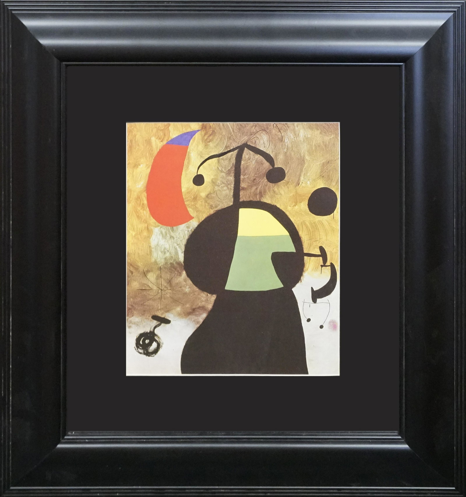 Joan Miro color Plate Lithograph: Color Plate Lithograph 1968 Joan Miro Approx 24x20 inches. Includes certificate of authenticity. Professionally framed.