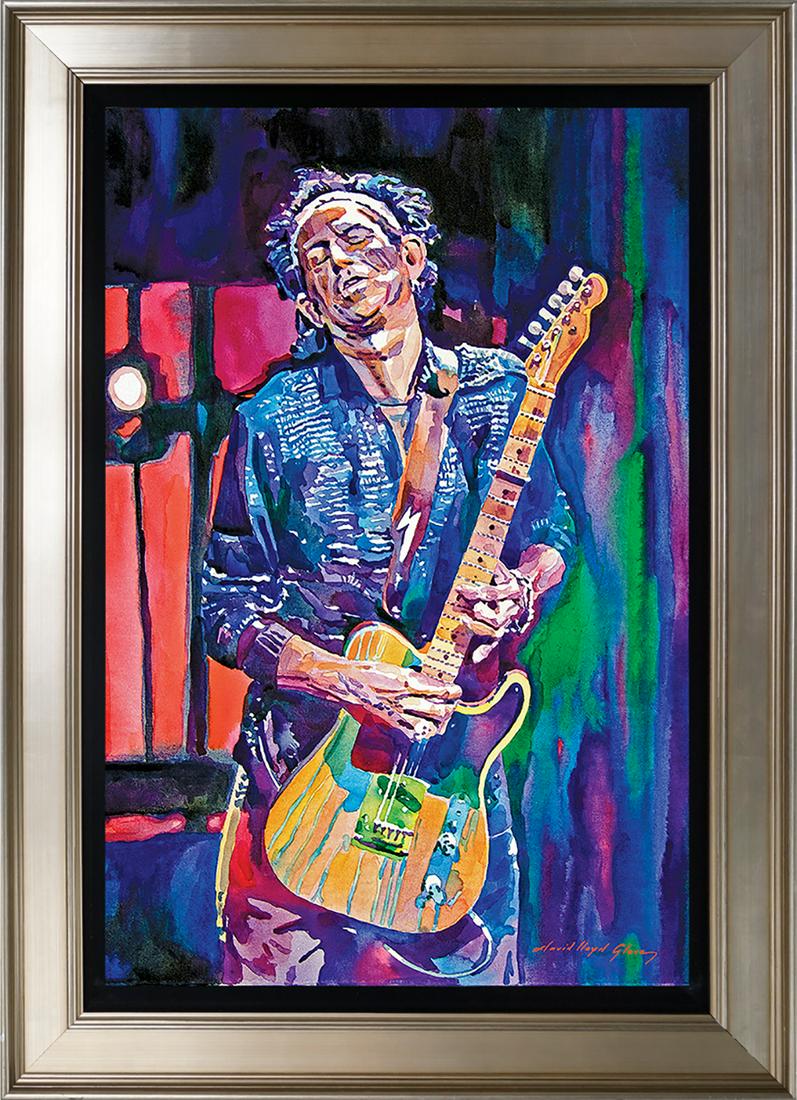 Keith Richards Fender Telecaster   Hand embellished  canvas by David Lloyd Glover (1 of 1)