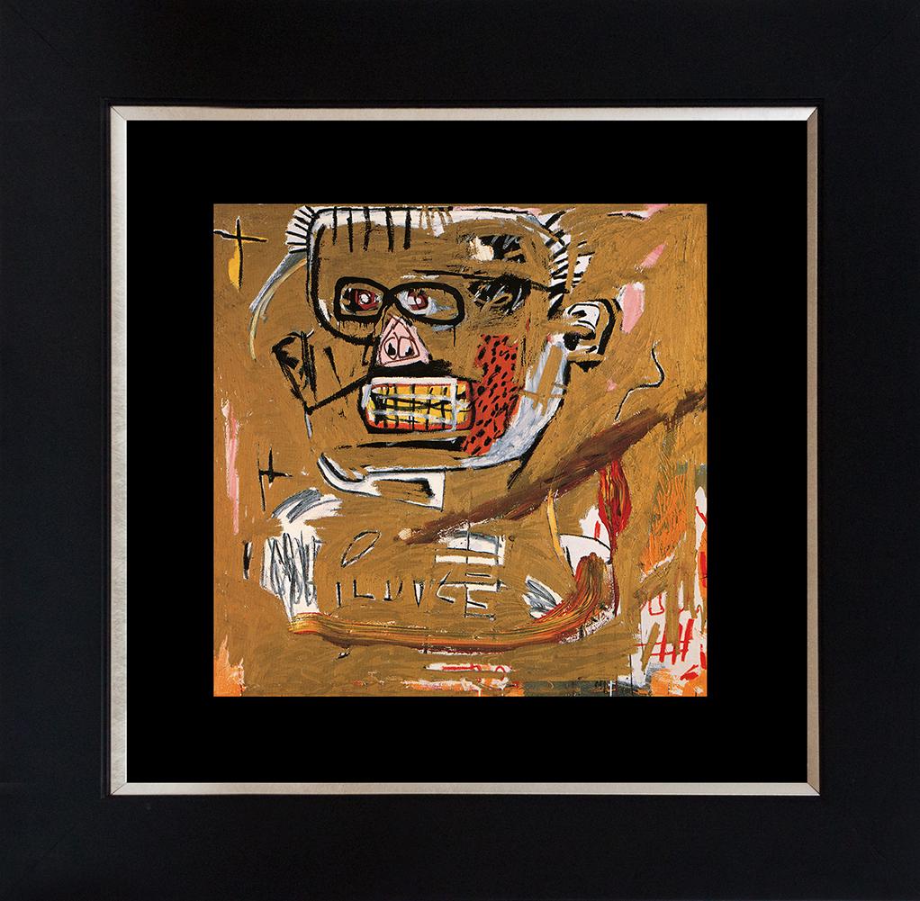 Jean -Michel Basquiat Lithograph from 1991: Jean Michel Basquiat Lithograph from 1991 Approx 24x20 inches Custom framed