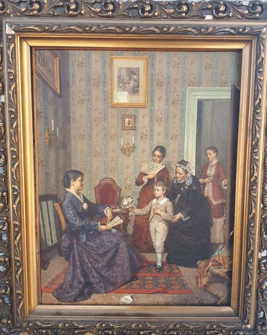 Artista: Arturo Ricci Oil on canvas Hand signed (1 of 1)