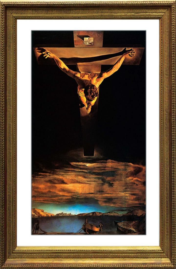 Salvador Dali-Limited Lithograph-Christ St.John on the cross: Christ St. John on The Cross - Salvador Dali. Limited Edition lithograph approx 24 x 33. The signature is in the plate. Includes certificate of authenticity.