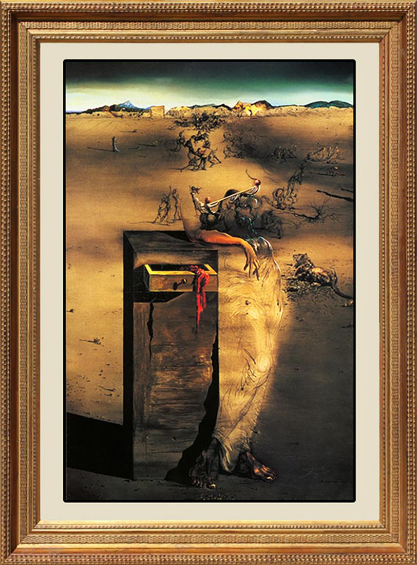 Salvador Dali Limited Edition Lithograph: ***AMAZING SALVADOR DALI **|**|** Salvador Dali Limited Edition Lithograph Approx 24x30 inches. Dalis signature is in the plate. Includes certificate of authenticity. Custom framed.