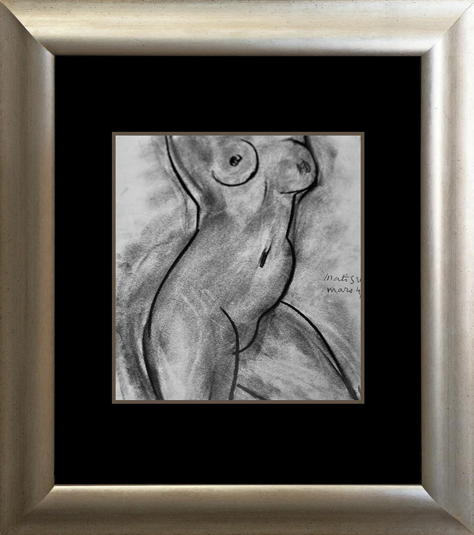 Henri Matisse Litho - Nude 45 years ago lithograph: Henri Matisse Lithograph - Nude 45 years old lithograph. The signature is in the plate. Custom framed. Approx size is 18x22 inches. Includes certificate.