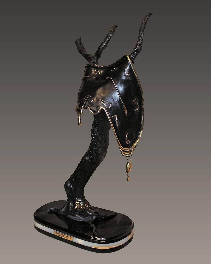 Salvador Dali Tearful Soft Watch Bronze Sculpture after Dali (1 of 1)