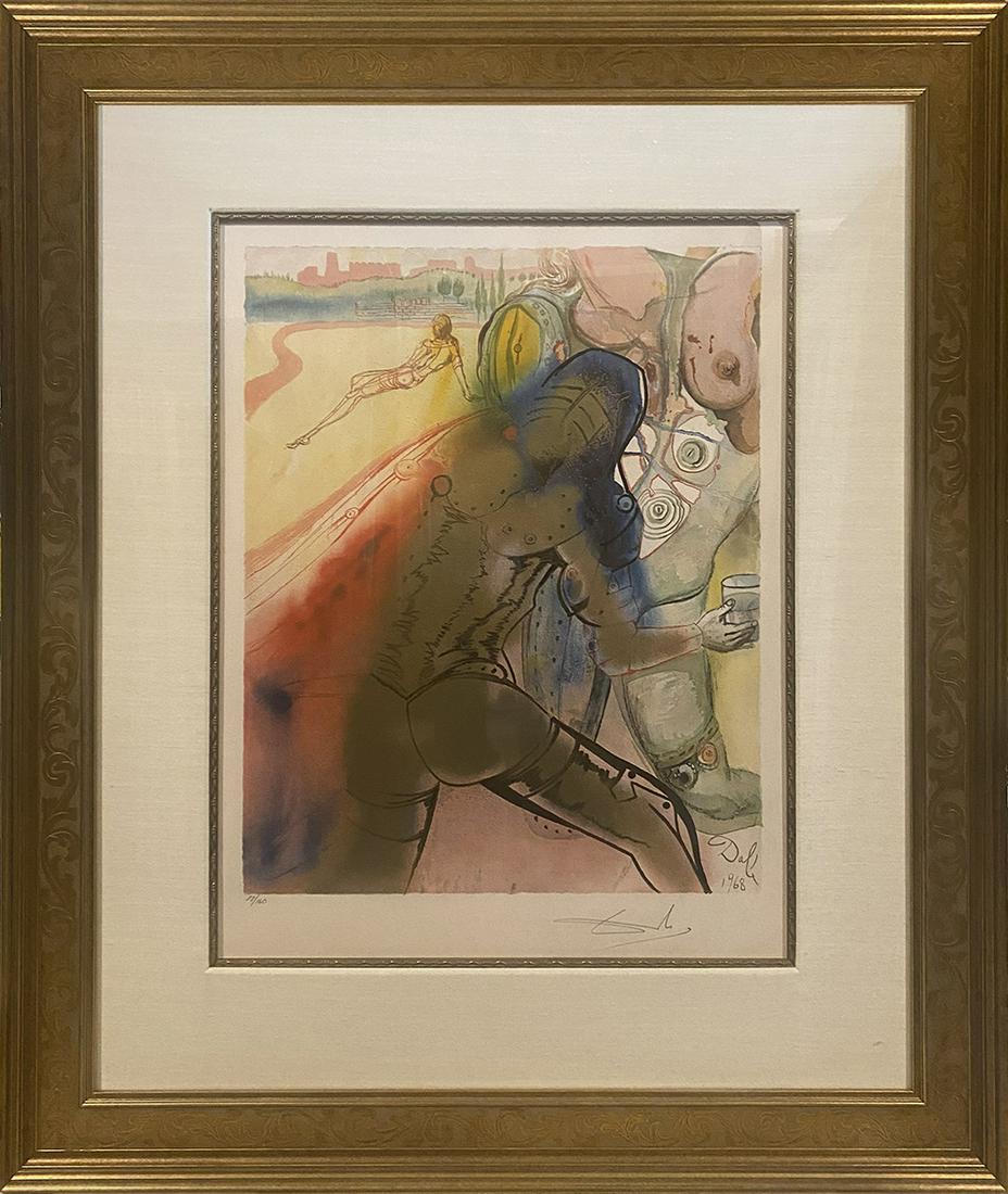 Fantastic Salvador Dali Original Lithograph Limited Edition Marquis de Sade Hand signed and numbered (1 of 1)